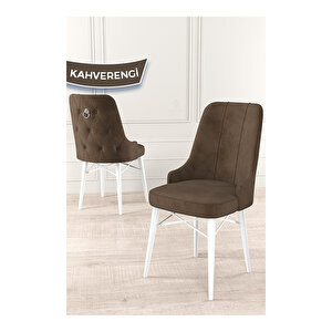 Taç Serisi, Beyaz Mutfak Masa Takımı 80x132 Açılabilir, 4 Sandalye Gümüş Halkalı 1 Bench