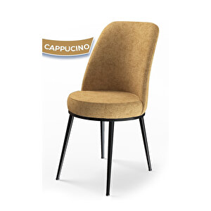 Nil Serisi,siyah Mermer Desen 70x110 Sabit Mutfak Masa Takımı Masa 4 Bordo Sandalye Cappucino