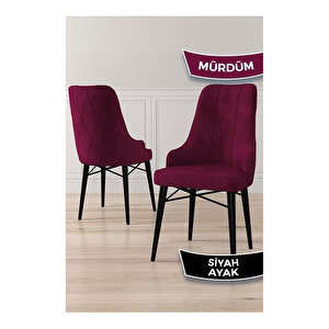 Lia Serisi, 80x132 Açılabilir Siyah Mermer Desen ,mutfak Masası Takımı, 6 Sandalye