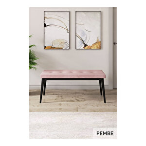Lia Serisi, 80x132 Açılabilir Siyah Mermer Desen ,mutfak Masası Takımı, 4 Sandalye Ve 1 Bench