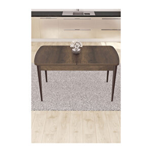 Nex Serisi Açılabilir 80x132 Mdf Mutfak Masası Yemek Masası Barok Ahşap