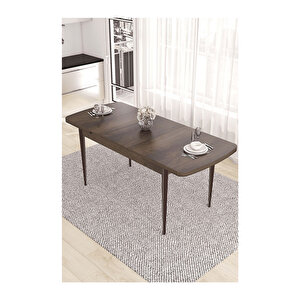 Nex Serisi Açılabilir 80x132 Mdf Mutfak Masası Yemek Masası Barok Ahşap