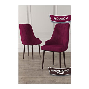 Ram Serisi, 80x132 Açılabilir Barok Ahşap Desen Mutfak Masa Takımı, 4 Sandalye