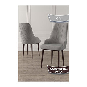 Ram Serisi, 80x132 Açılabilir Barok Ahşap Desen Mutfak Masa Takımı, 4 Sandalye