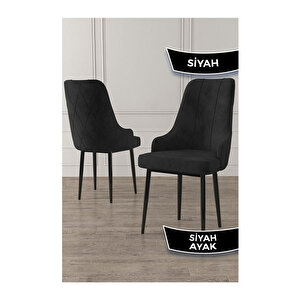 Ram Serisi, 80x132 Açılabilir Siyah Mermer Desen ,mutfak Masası Takımı, 6 Sandalye