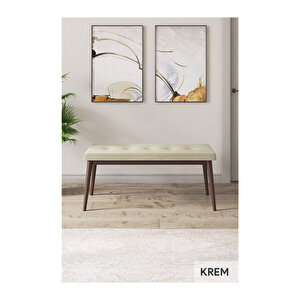 Ram Serisi, 80x132 Açılabilir Barok Ahşap Desen Mutfak Masa Takımı, 4 Sandalye Ve 1 Bench