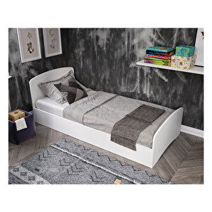 Soft Tek Kişilik Mdf Karyola  Beyaz