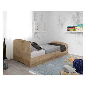 Soft Tek Kişilik Mdf Karyola Meşe