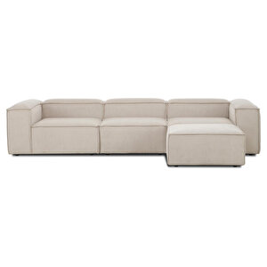 Mode Soft 4 Modül Köşe Takımı Bej Keten 05 Kumaş (dairenize Teslim)