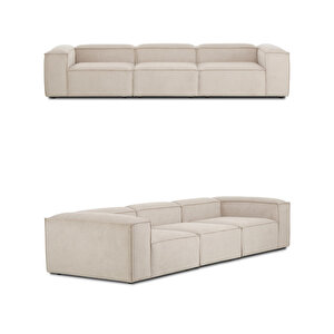Mode Soft 3 Modül Kanepe Bej Keten 05 Kumaş(dairenize Teslim)
