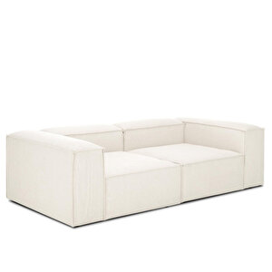 Mode Soft 2 Modül Kanepe Keten 01 Numara Kırık Beyaz Kumaş(dairenize Teslim)