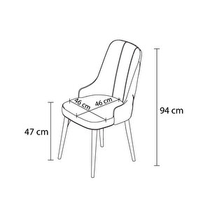 Beta Tekli 1. Kalite Beyaz Gürgen Ayaklı Sandalye Cappucino