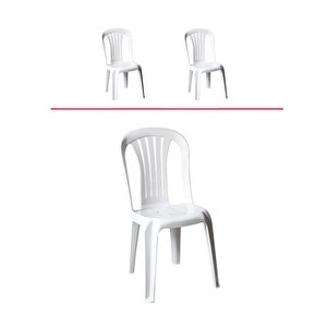 Bergama (selen) Sandalye Beyaz 2 Adet