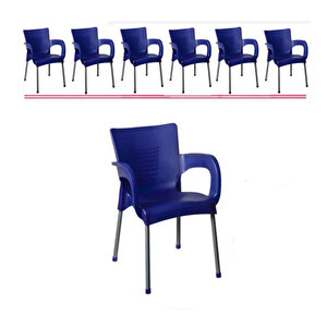 Ayder (uğur) Sandalye Mavi 6 Adet