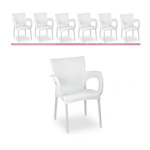 Ayder Sandalye Orijinal Beyaz 6 Adet