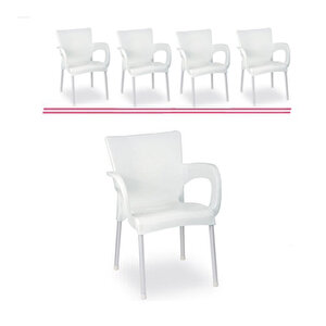 Ayder Sandalye Orijinal Beyaz 4 Adet