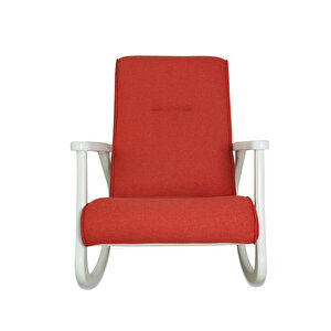 Ekol Lake Kırmızı Sallanan Sandalye Modern Dinlenme Emzirme Baba Tv Okuma Koltuğu Berjer Kırmızı