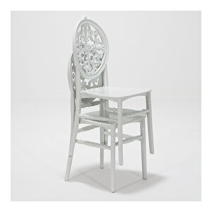 4 Adet Venüs Mutfak Sandalyesi Beyaz