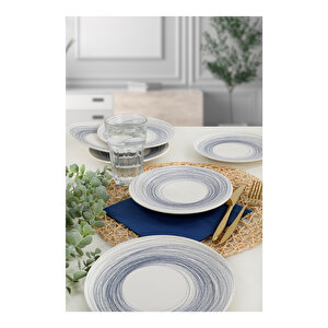Black Ring  Pasta Tabağı 20 Cm 6 Adet - 18401