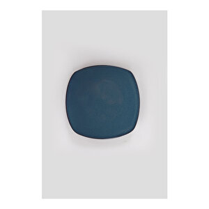 Granit Lacivert Köşem Pasta Tabağı 22 Cm 6 Adet