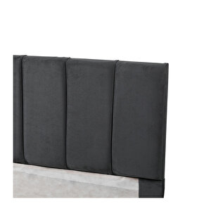 Kamelya Baza Kumaş Baza Başlığı Gri 140x100 Cm