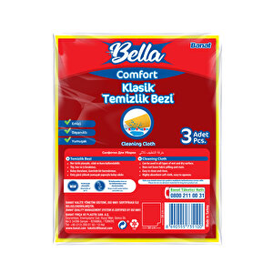 Bella Comfort Klasik Temizlik Bezi 3'lü