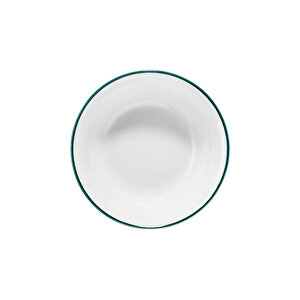 Porselen Yeşil Fileli Yemek Takımı 6 Kişilik 18 Parça