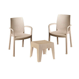 Efes 2li Set(2 Sandalye +1sehpa(camsiz)