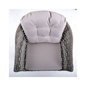 Nova 140 Çap Masalı 708 Gri Bahçe Ve Balkon Yemek Takımı