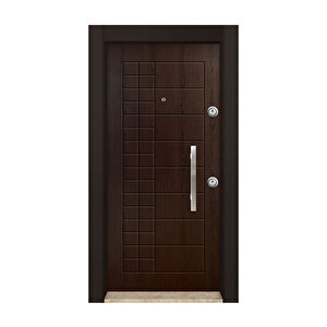 Kapı , Mn-1801 Rustik  Daire Kapısı Çelik Kapı Sol