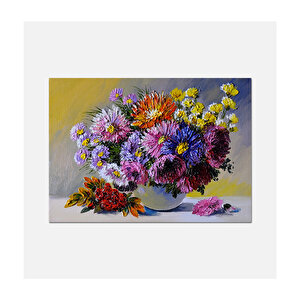 Çiçek Buketi Kanvas Tablo 50x70cm