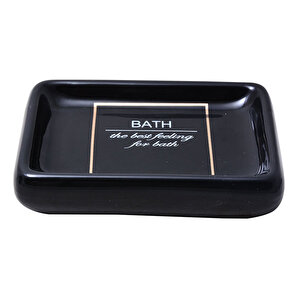 Bath Siyah Banyo Aksesuarı Sabunluk