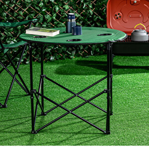 Katlanır Kamp Masası 71 cm Yeşil
