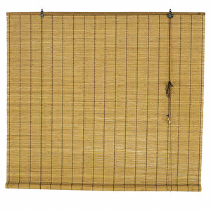 Ahşap Görünümlü Bambu Stor Perde Kahve AF-B108 120x180 cm