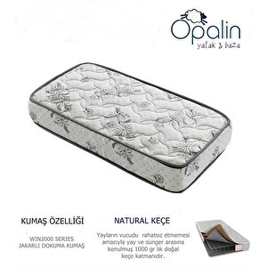 Opalin Tuğralı Ortopedik Yaylı Yatak 80x140 cm