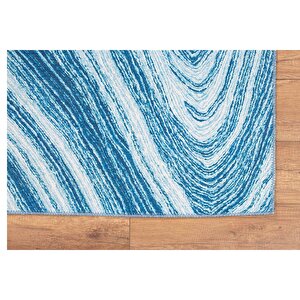 Fusion Şönil Dokuma  Mavi Halı AL 268 150x230 cm