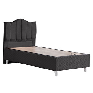 Trend Tek Kişilik Baza Başlık Letto Yatak Seti Antrasit