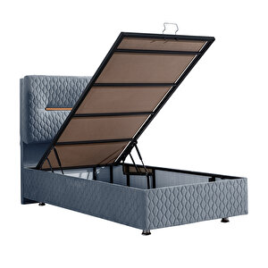 Astra Tek Kişilik Baza Başlık Seti Açık Mavi 120x200 cm