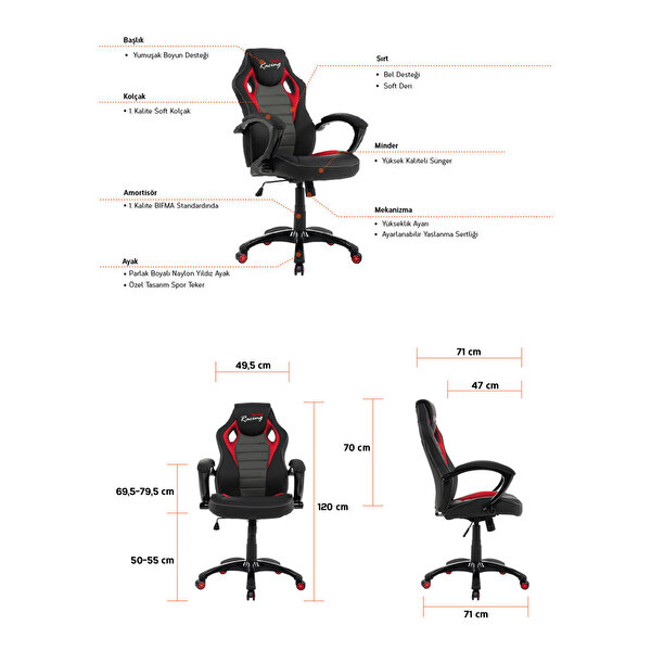Adore Mobilya Racing Calisma Koltugu Cocuk Odalari Koctas