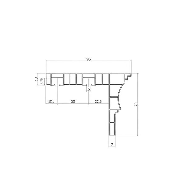 Slimflex Safir
    Deco Bella Kartonpiyerli Korniş 2 Kanallı Beyaz 150 cm_4