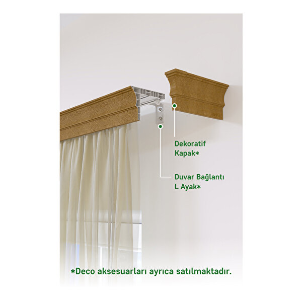 Slimflex Safir
    Deco Bella Kartonpiyerli Korniş 2 Kanallı Ceviz 250 cm_3