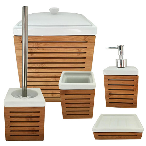 Samui Bambu Seramik Banyo Aksesuarı Bardak_1