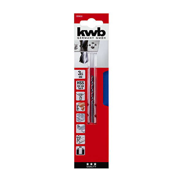 KWB
    HSS Metal Matkap Ucu 3,5 mm