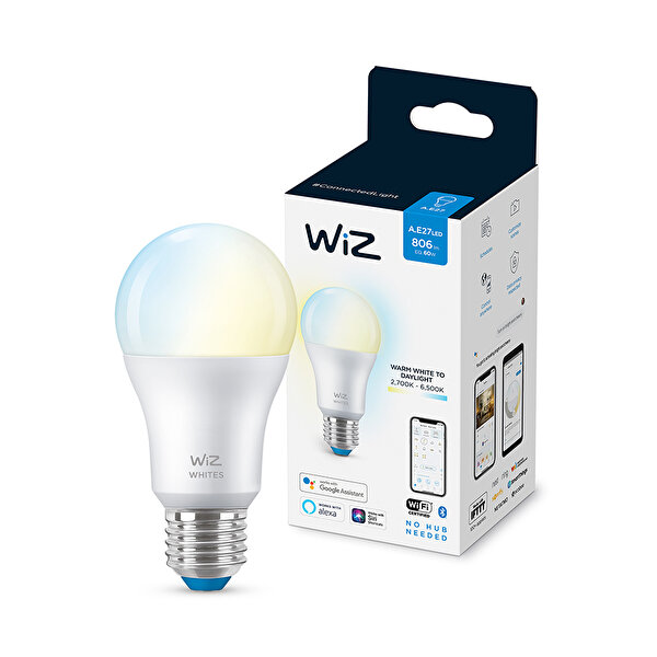 Philips
    Wiz Wi-Fi BLE Beyaz Ambiyans Led Ampül 60 Watt E27_5