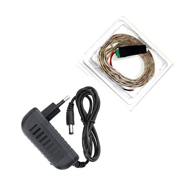 Şerit Led 1 Metre Silikonlu Set Mavi_1