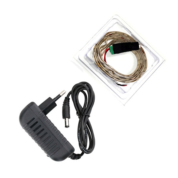 Şerit Led 1 Metre Silikonlu Set Kırmızı_1