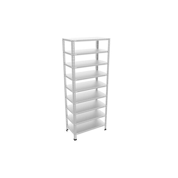 Rafburada 9 Katlı Galvaniz Çelik Raf. Depo Kiler Dosya Rafı 200 Cm 59x93 cm