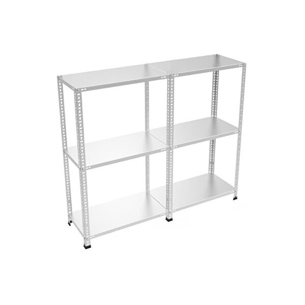 Rafburada 3 Katlı Duble Galvaniz Çelik Raf.depo arşiv dosya Rafı. 100 Cm 1 00mm 31x75 cm