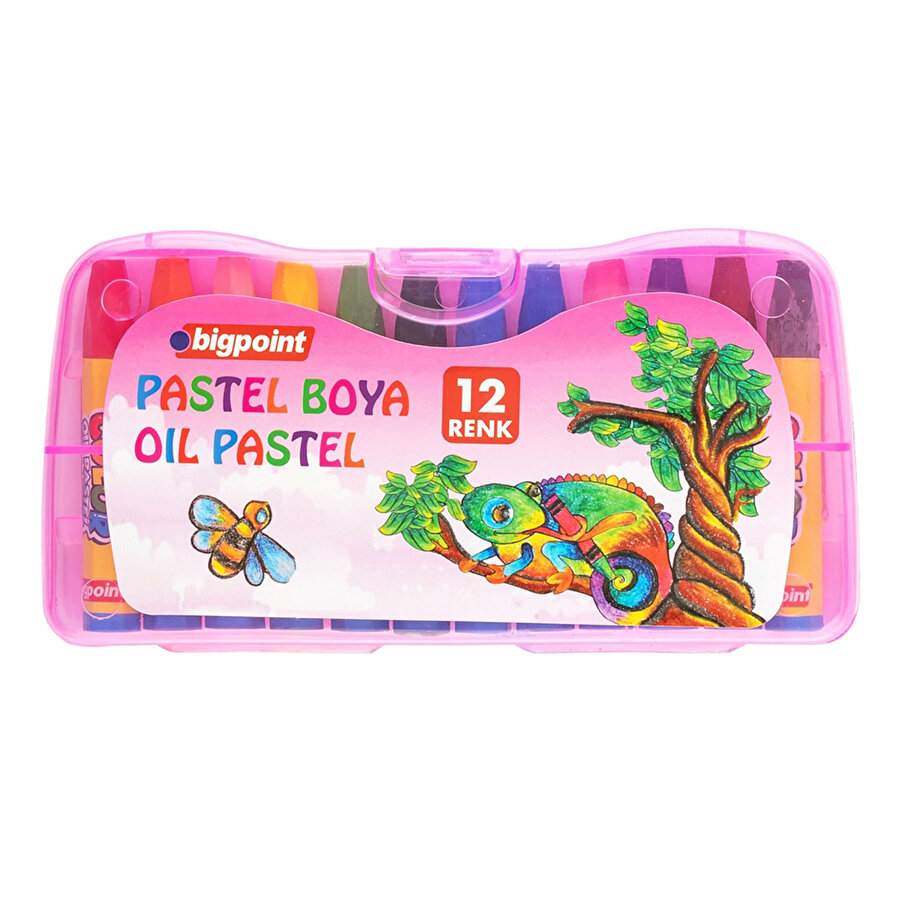 BP Pastel Boya Çantalı 12`li Pembe_0