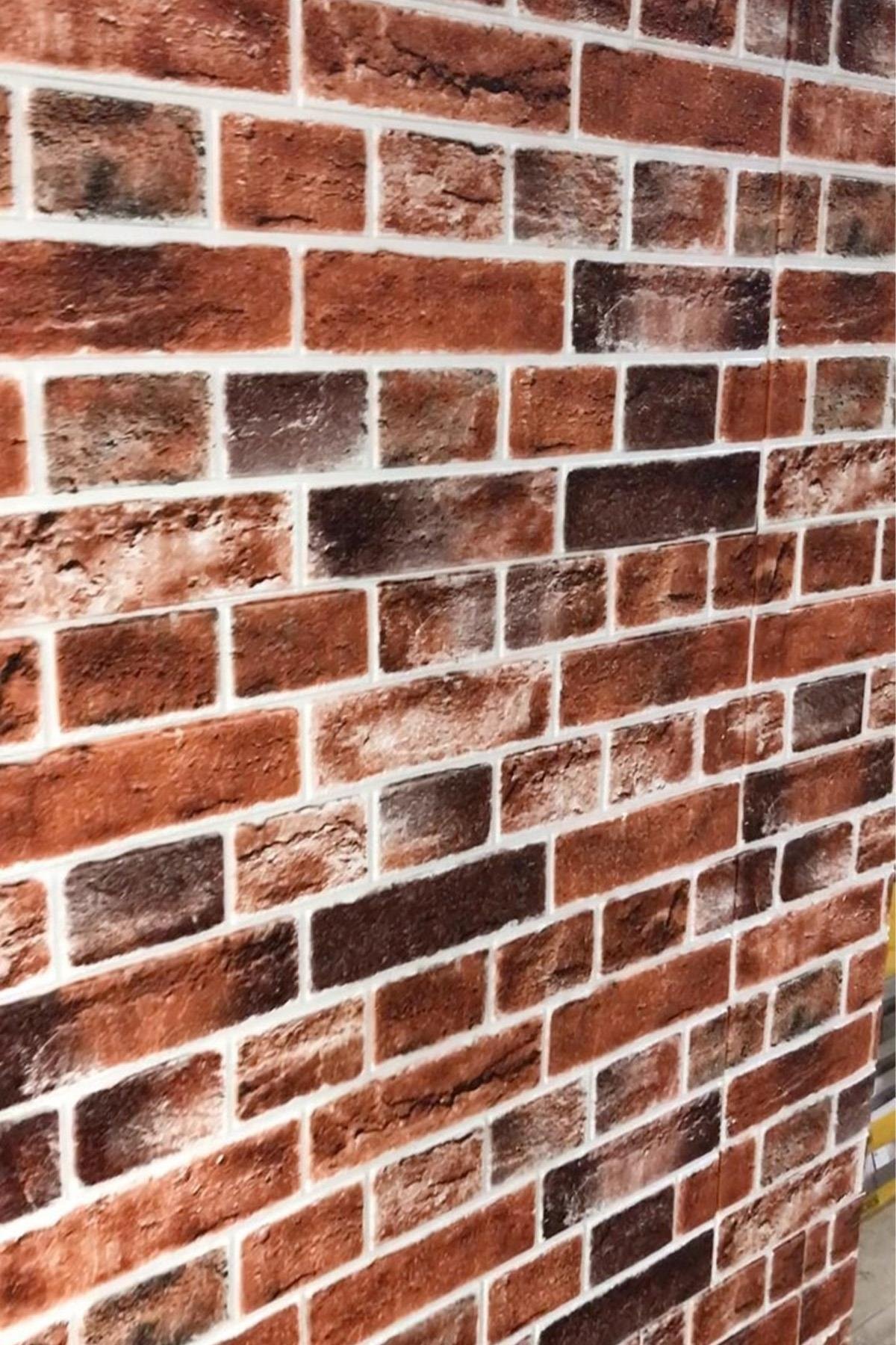 4 Adet, 70x70 Cm 0,50M² Kırmızı 3d Kendinden Yapışkanlı Esnek Duvar Kağıdı Kaplama Paneli Köpük -5015